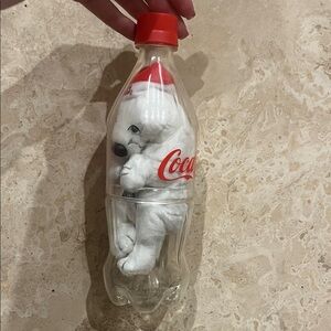 VTG Collectable Coca-Cola Red and White Polar Bear in Bottle